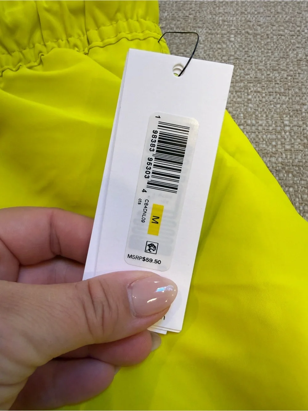 Calvin Klein Men’s Neon Yellow Swim Trunks